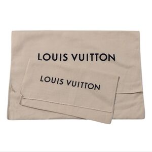 Bundle Of 2 Louis Vuitton Cream Wallet Dust Bag